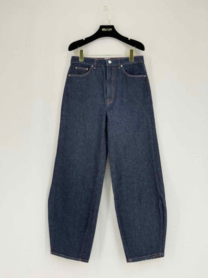 Pre - loved TOTEME Barrel Leg Blue Size 32 Jeans at Reems Closet