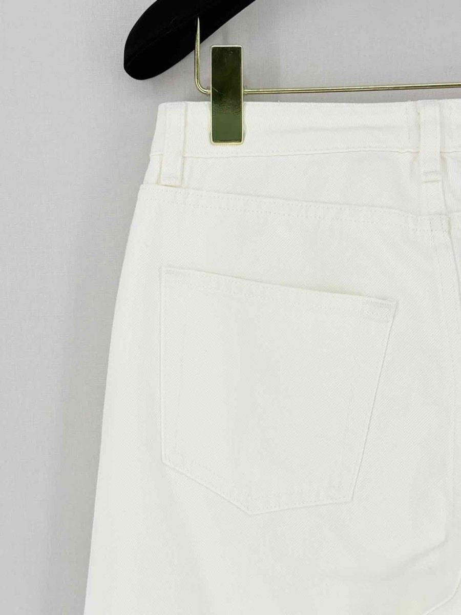 Pre - loved TOTEME Barrel Leg White Size 26 Jeans at Reems Closet