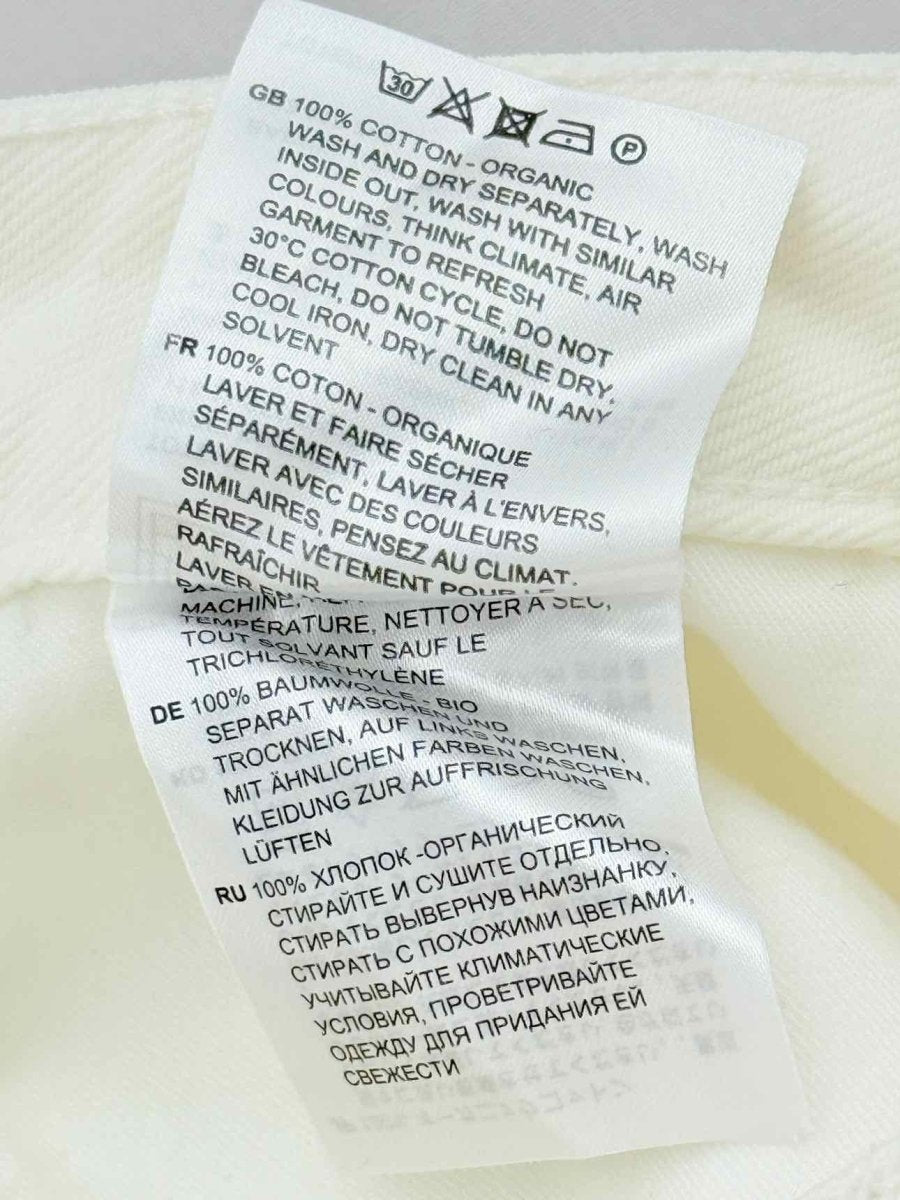 Pre - loved TOTEME Barrel Leg White Size 26 Jeans at Reems Closet