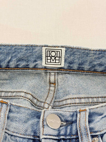 Pre - loved TOTEME Distressed Faded Blue Size 32 Jeans at Reems Closet