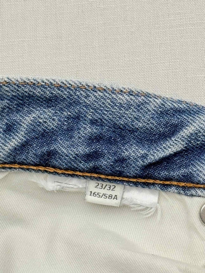 Pre - loved TOTEME Distressed Faded Blue Size 32 Jeans at Reems Closet