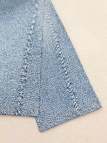 Pre - loved TOTEME Distressed Faded Blue Size 32 Jeans at Reems Closet