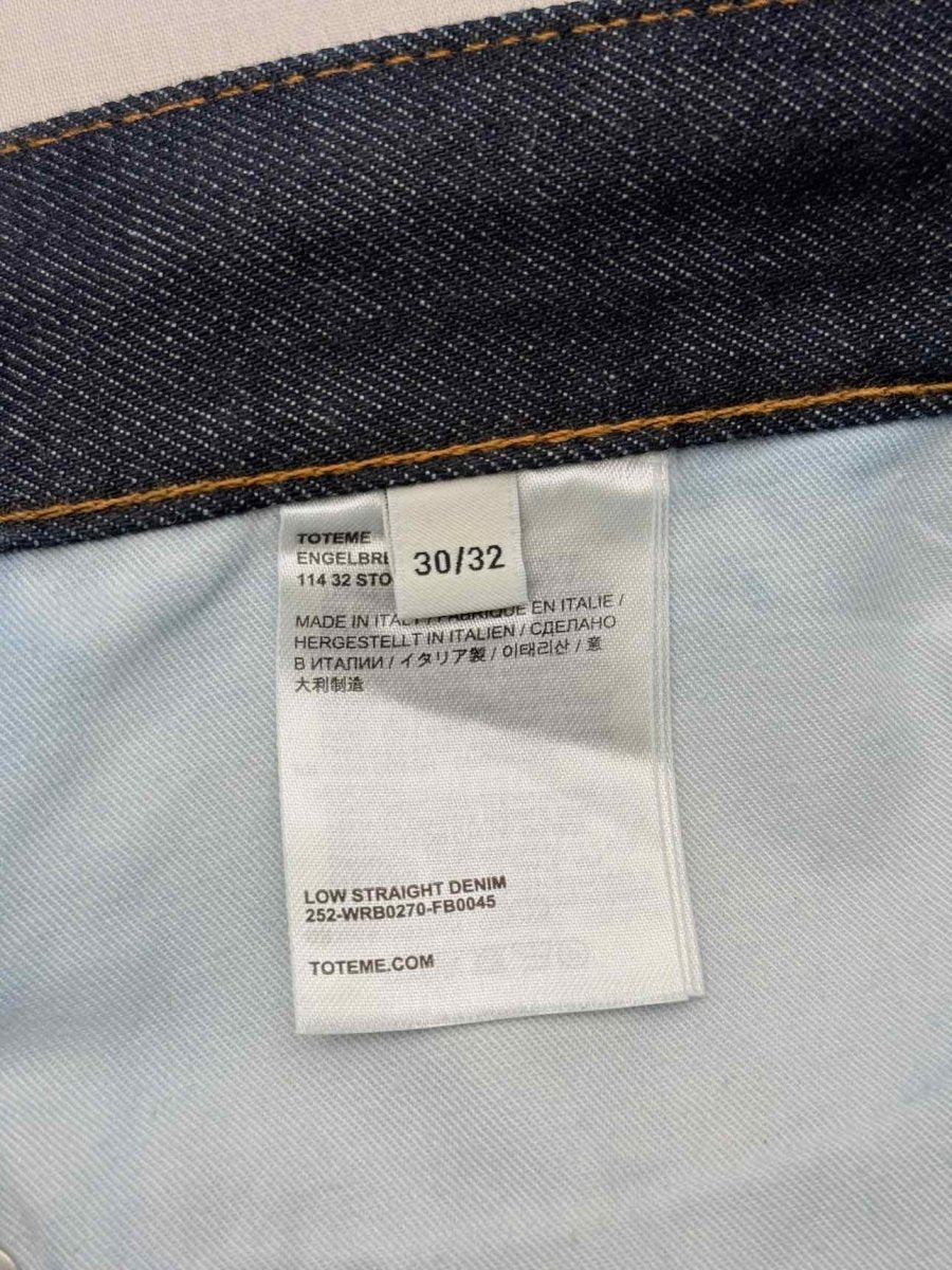 Pre-loved TOTEME Garderob Dark Blue Size 30/32 Jeans at Reems Closet