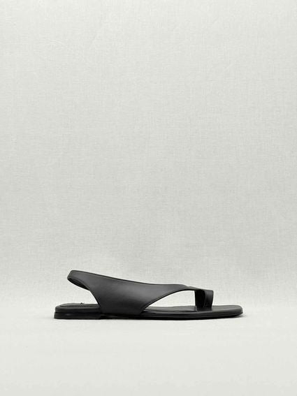 Pre - loved TOTEME Thong Black Size EU 39 Sandals at Reems Closet