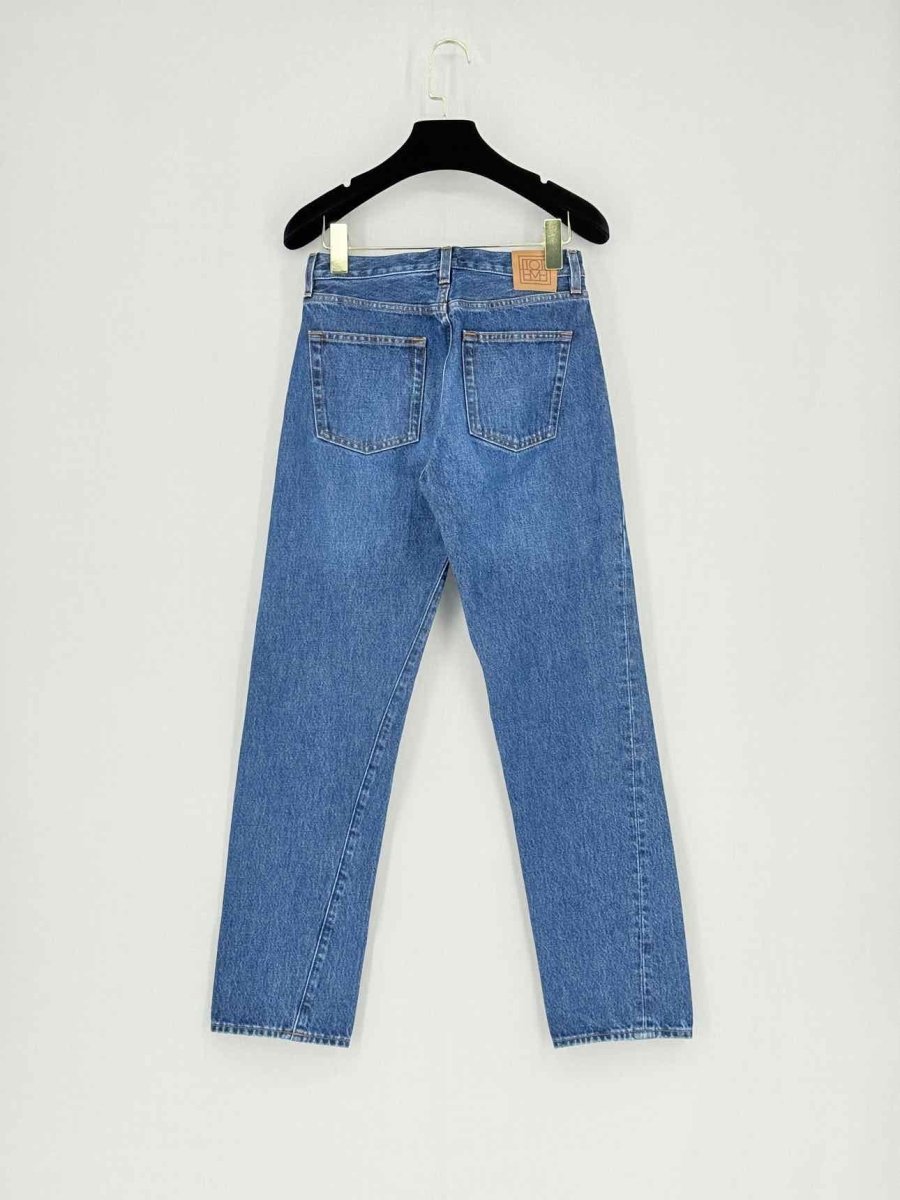 Pre - loved TOTEME Twisted Blue Size 24 Jeans at Reems Closet