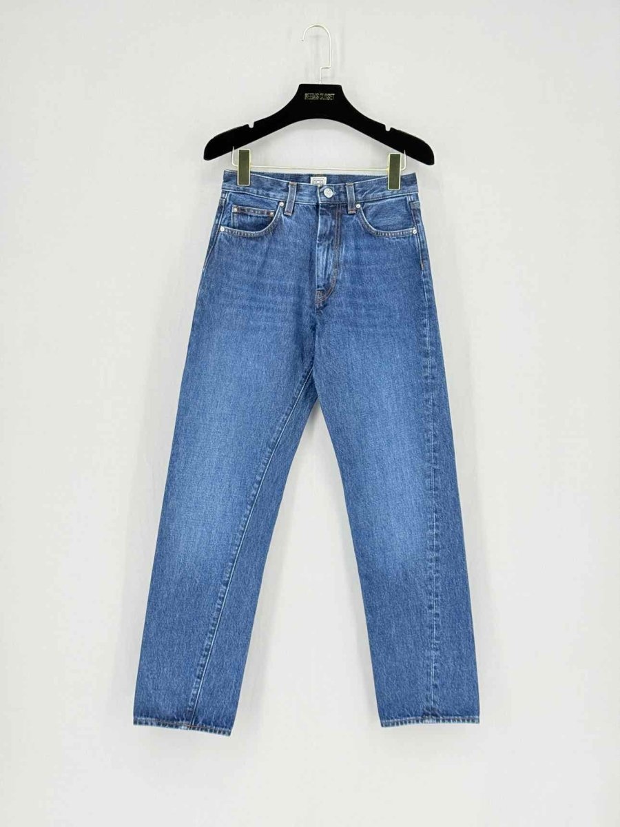 Pre - loved TOTEME Twisted Blue Size 24 Jeans at Reems Closet