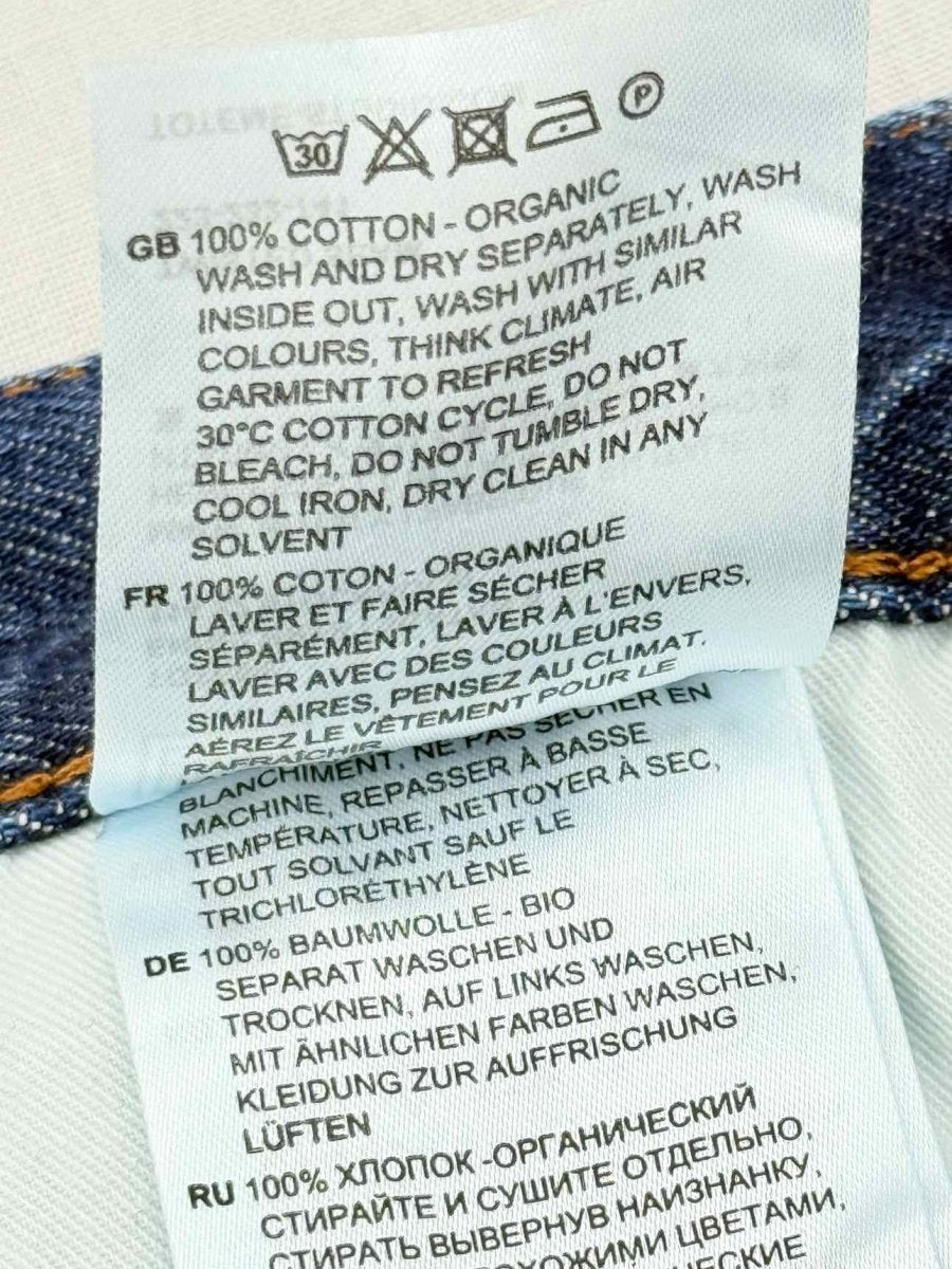 Pre - loved TOTEME Twisted Blue Size 24 Jeans at Reems Closet