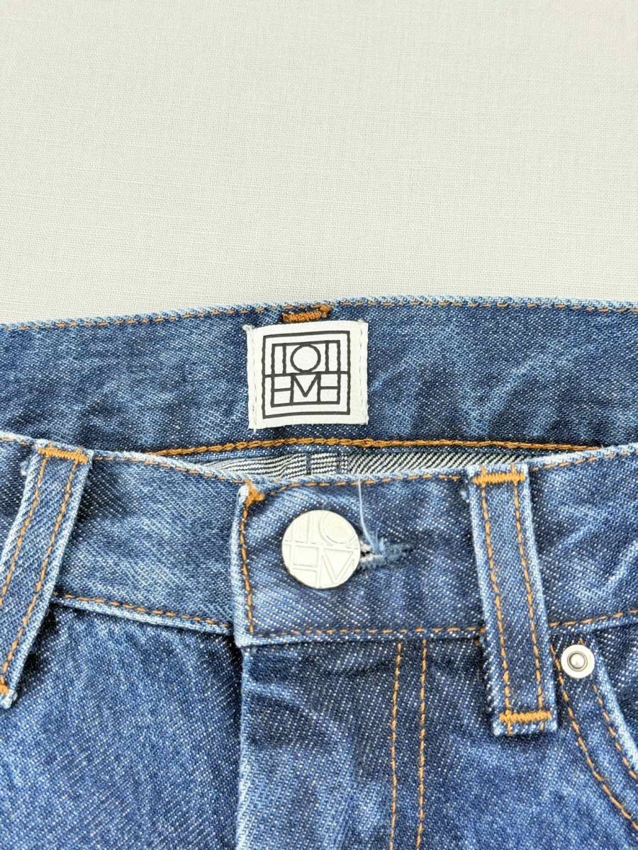 Pre - loved TOTEME Twisted Blue Size 24 Jeans at Reems Closet
