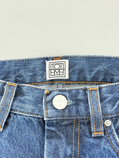 Pre - loved TOTEME Twisted Blue Size 24 Jeans at Reems Closet