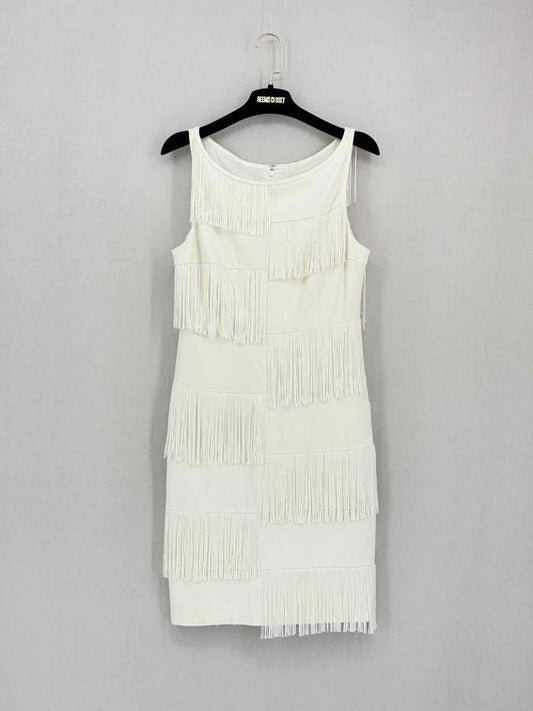 Pre-loved TRINA TURK White Size Medium Short Dress at Reems Closet
