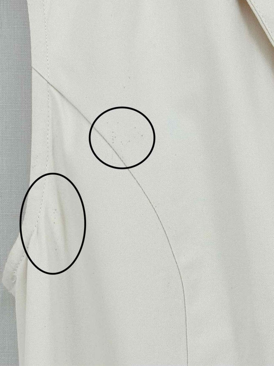 Pre - loved TRU TRUSSARDI Off - white Size US 6 Knee Length Dress at Reems Closet