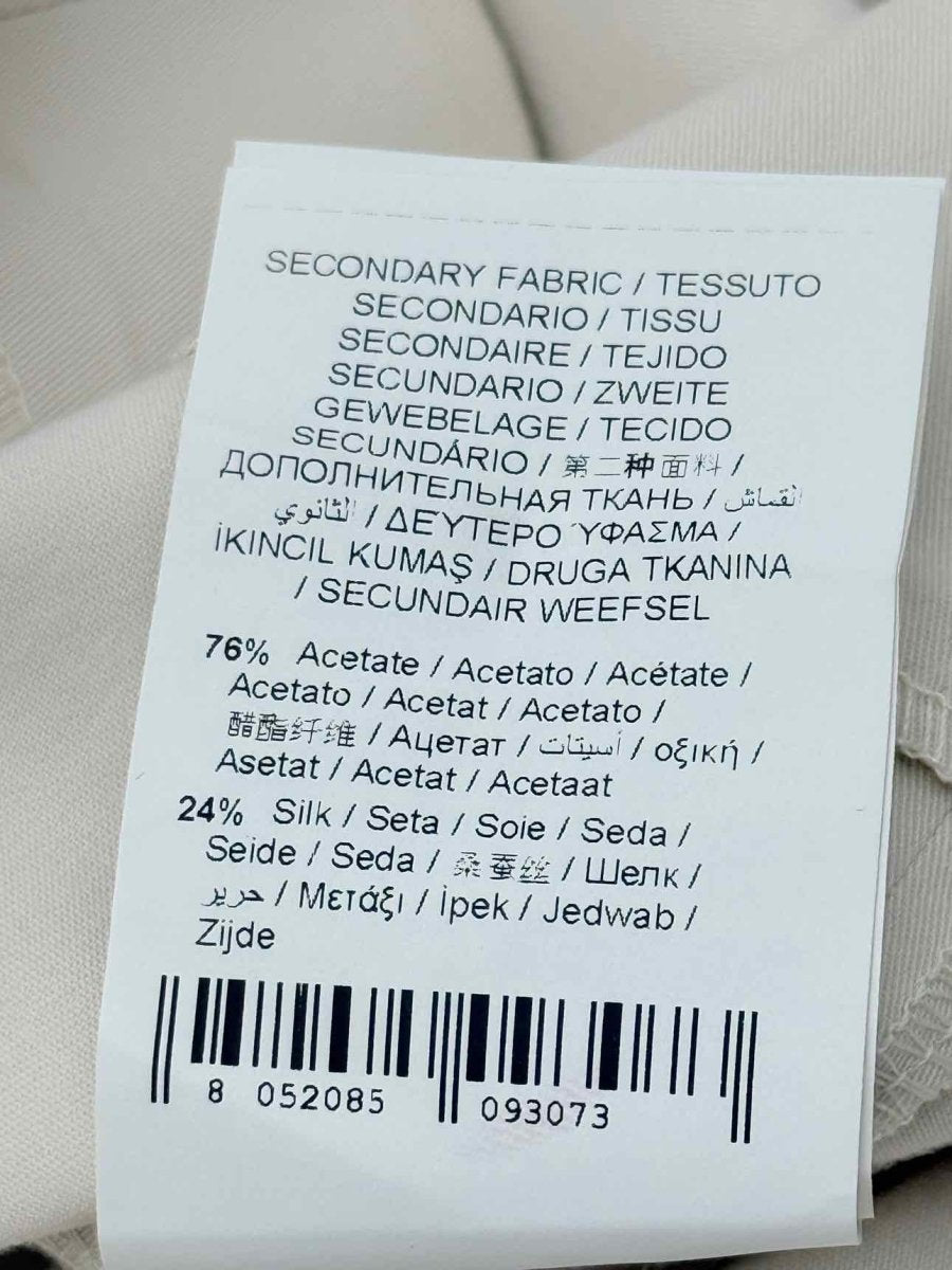 Pre - loved TRU TRUSSARDI Off - white Size US 6 Knee Length Dress at Reems Closet