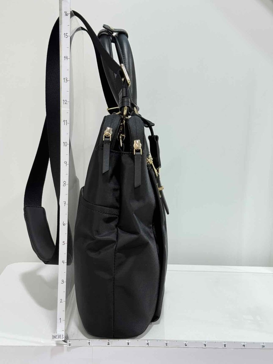 Pre-loved TUMI Voyageur Clare Double Zip Black Briefcase at Reems Closet