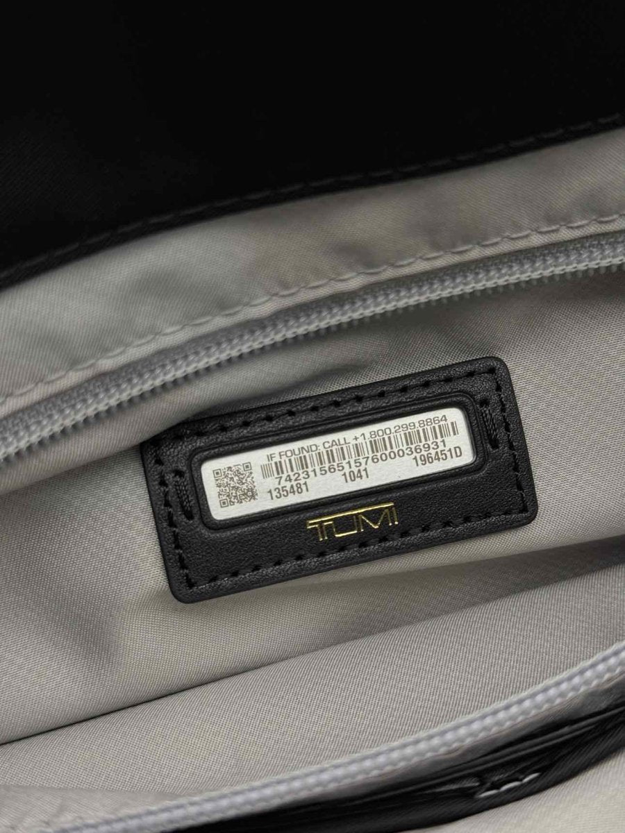 Pre-loved TUMI Voyageur Clare Double Zip Black Briefcase at Reems Closet