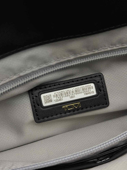 Pre-loved TUMI Voyageur Clare Double Zip Black Briefcase at Reems Closet