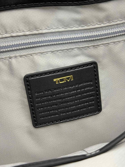 Pre-loved TUMI Voyageur Clare Double Zip Black Briefcase at Reems Closet