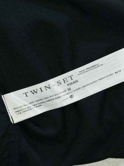 Pre - loved TWIN - SET Black Size Medium Short Dress at Reems Closet