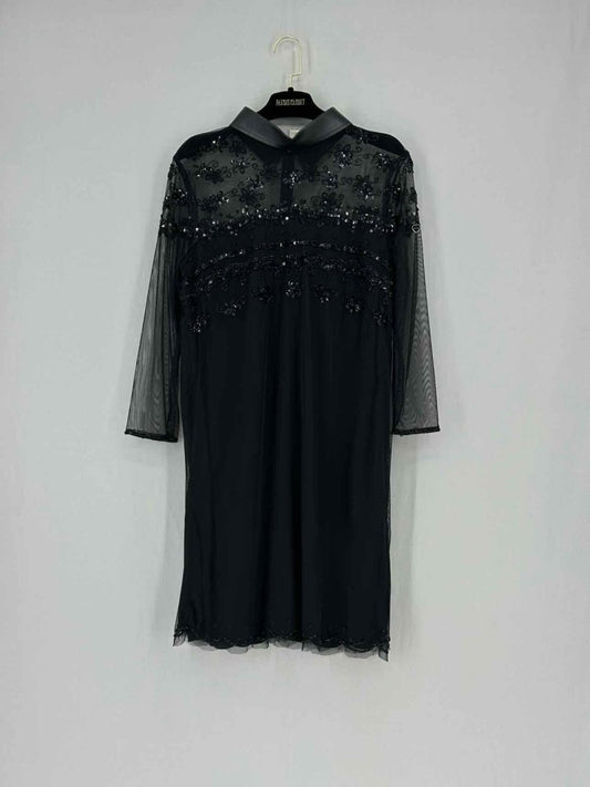 Pre - loved TWIN - SET Black Size Medium Short Dress at Reems Closet