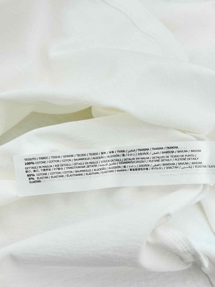 Pre - loved TWIN - SET Padded Shoulder White Size Medium T-shirt at Reems Closet