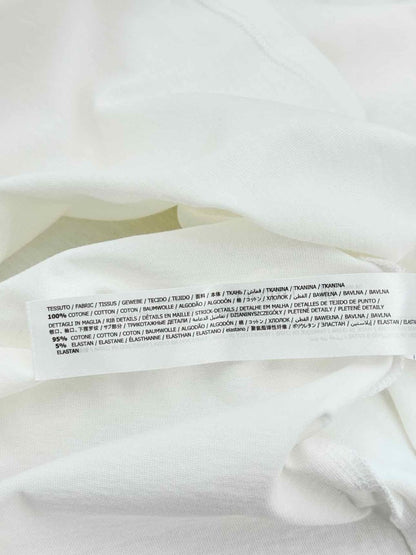 Pre - loved TWIN - SET Padded Shoulder White Size Medium T-shirt at Reems Closet