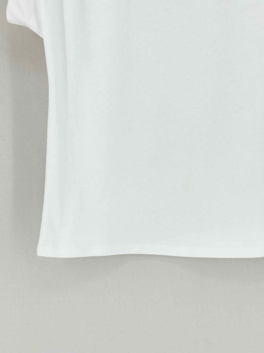 Pre - loved TWIN - SET Padded Shoulder White Size Medium T-shirt at Reems Closet