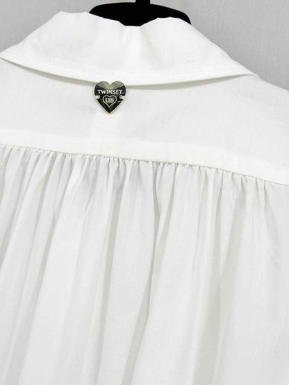 Pre - loved TWIN - SET White Size Medium Midi Dress at Reems Closet