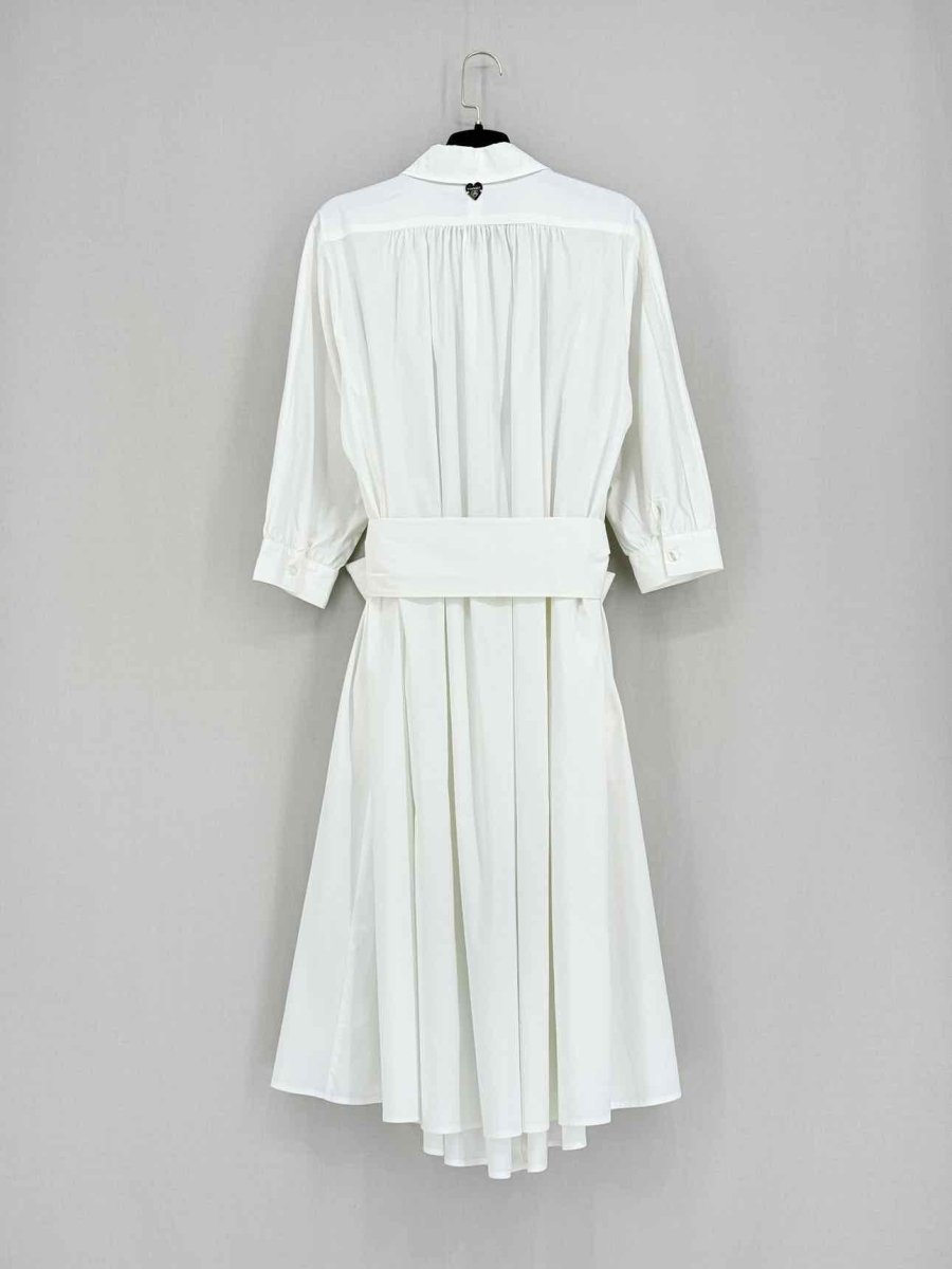 Pre - loved TWIN - SET White Size Medium Midi Dress at Reems Closet