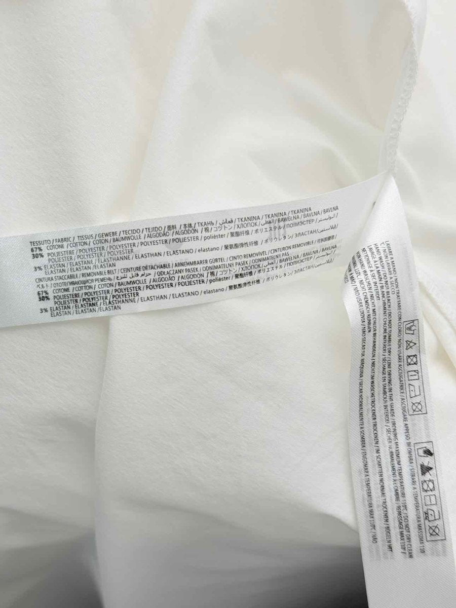 Pre - loved TWIN - SET White Size Medium Midi Dress at Reems Closet