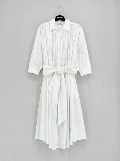 Pre - loved TWIN - SET White Size Medium Midi Dress at Reems Closet