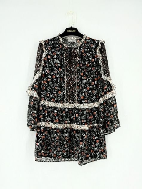 Pre - loved ULLA JOHNSON Essie Floral Size US 0 Short Dress at Reems Closet