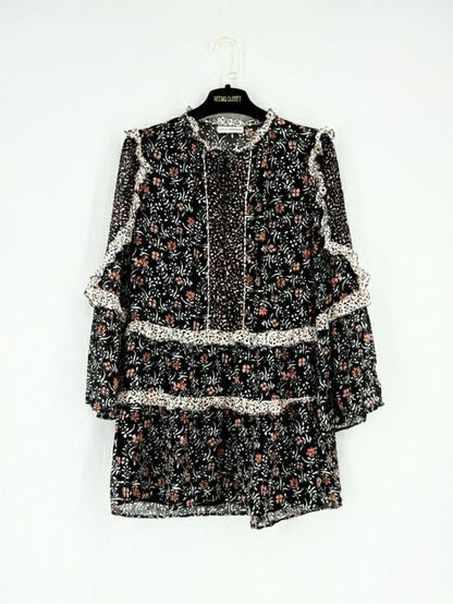 Pre - loved ULLA JOHNSON Essie Floral Size US 0 Short Dress at Reems Closet
