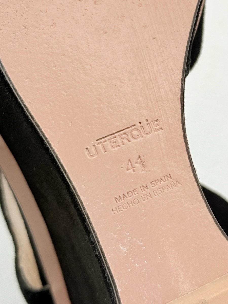 Pre - loved UTERQUE Black Size EU 41 Wedges at Reems Closet