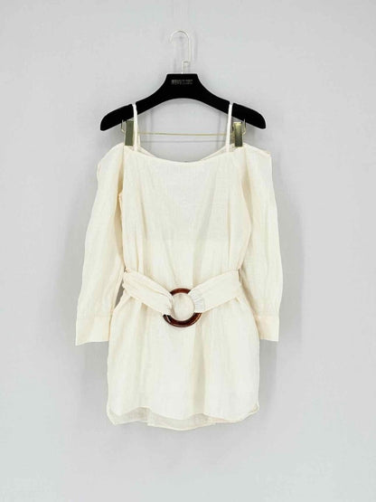 Pre - loved UTERQUE Cream Size Small Top at Reems Closet