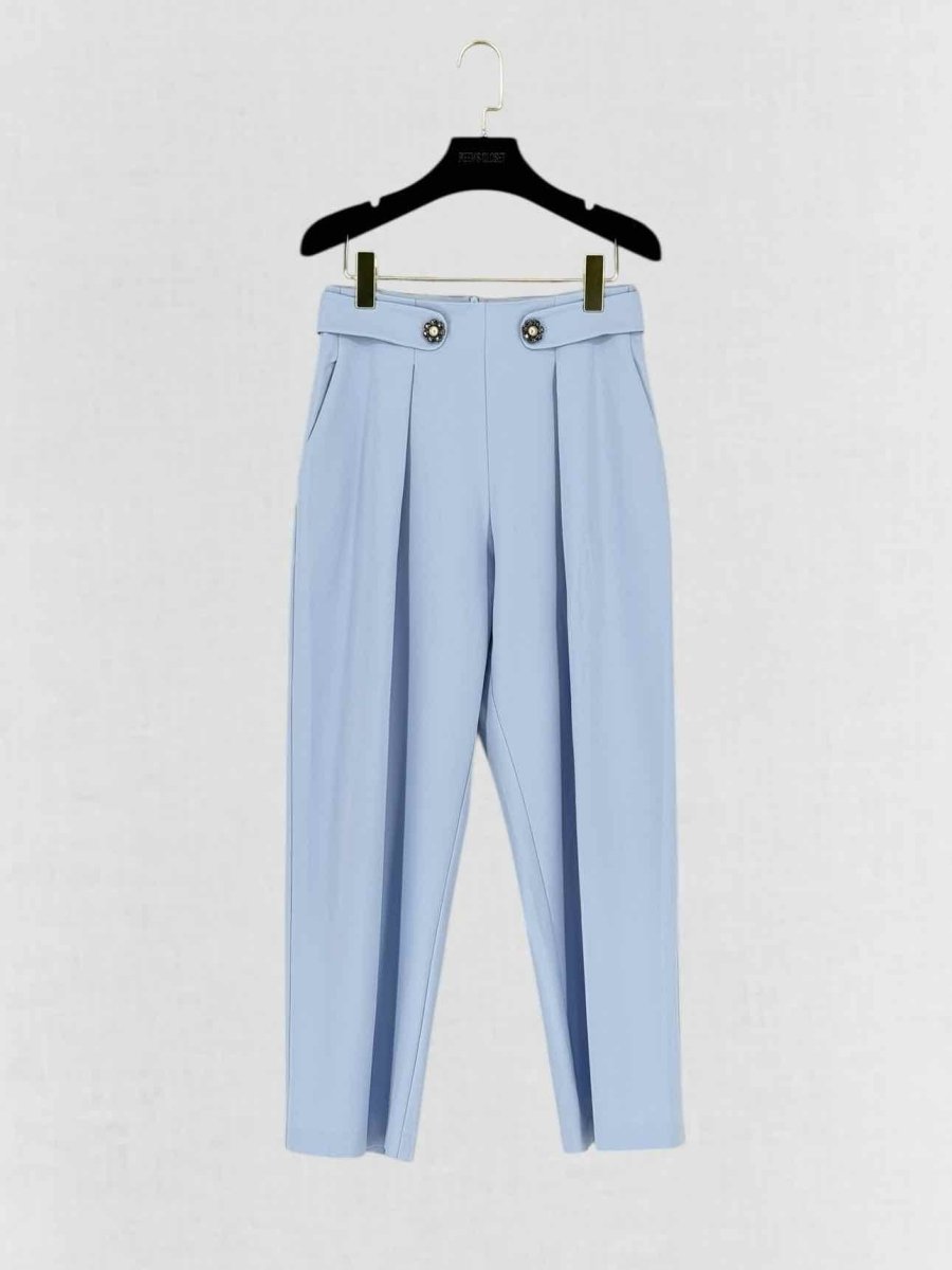 Pre - loved UTERQUE Pale Blue Size Small Pants at Reems Closet