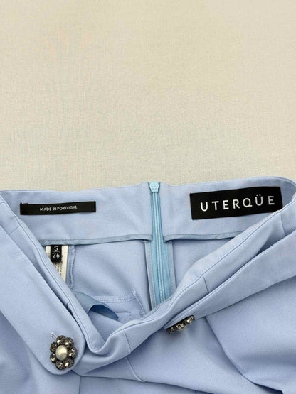 Pre - loved UTERQUE Pale Blue Size Small Pants at Reems Closet