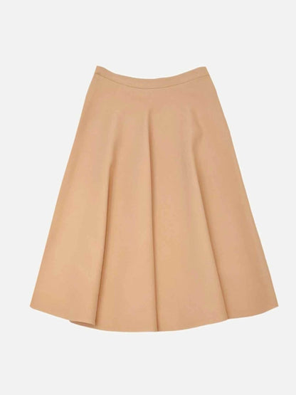 Pre - loved VALENTINO A - Line Peach Knee Length Skirt at Reems Closet