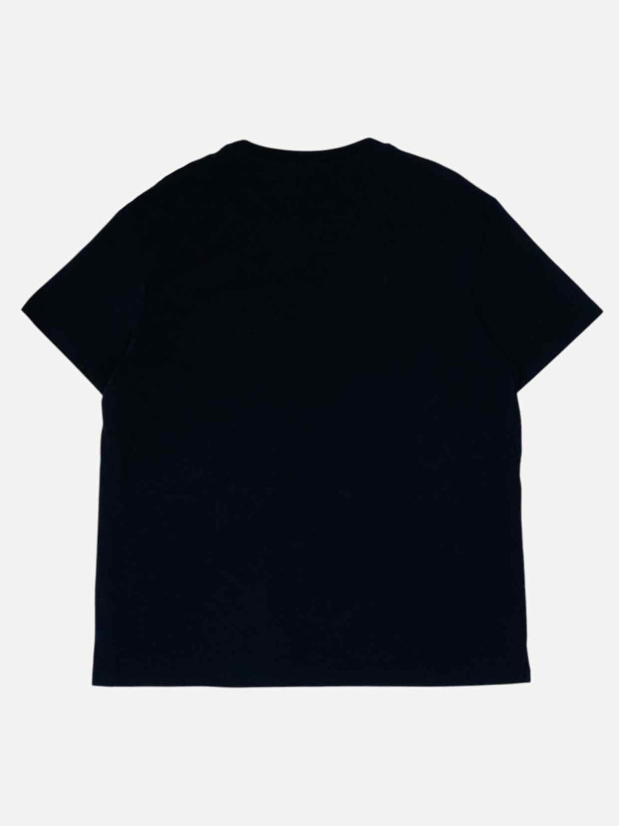 Pre - loved VALENTINO Black Logo T-shirt at Reems Closet