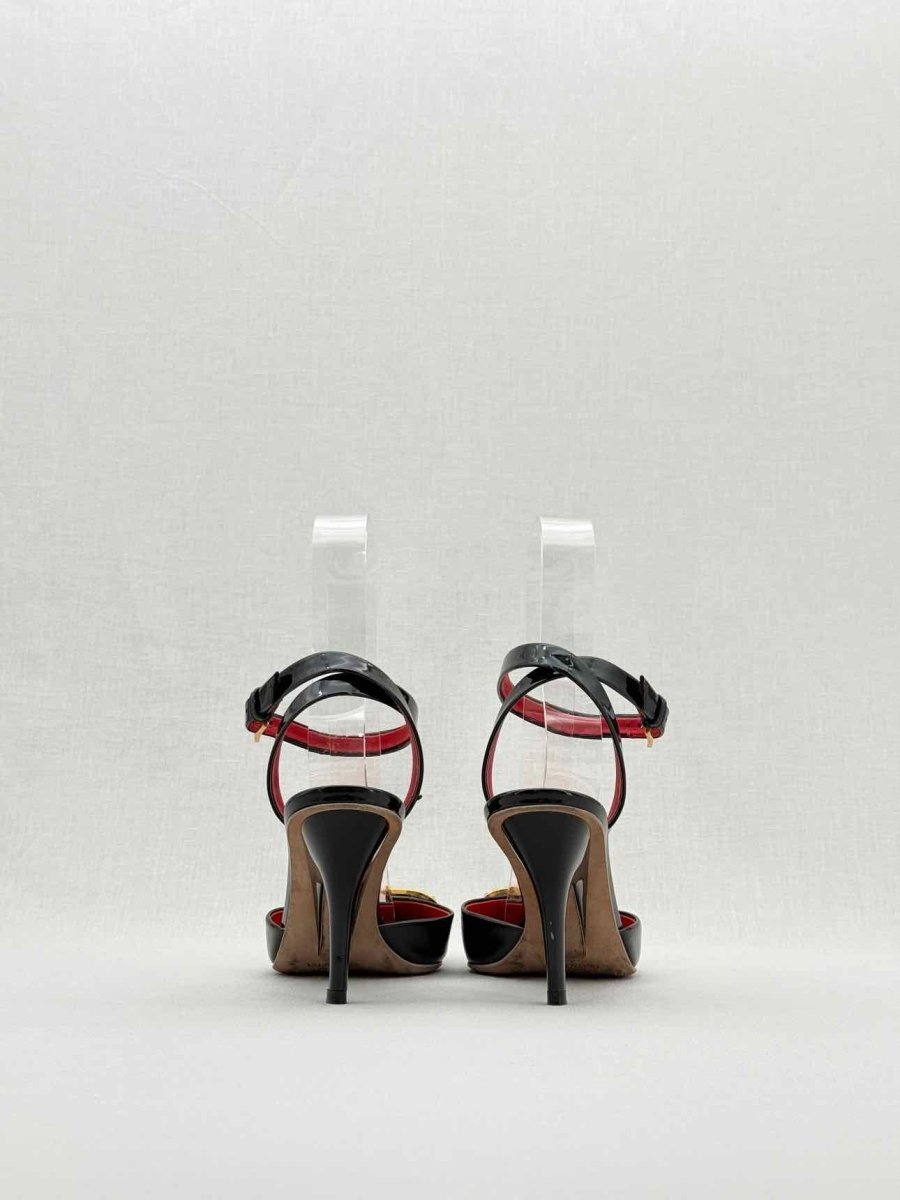 Pre - loved VALENTINO Black Size EU 37.5 Heeled Sandals at Reems Closet