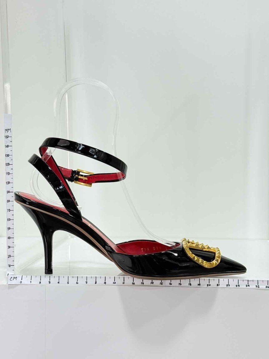 Pre - loved VALENTINO Black Size EU 37.5 Heeled Sandals at Reems Closet