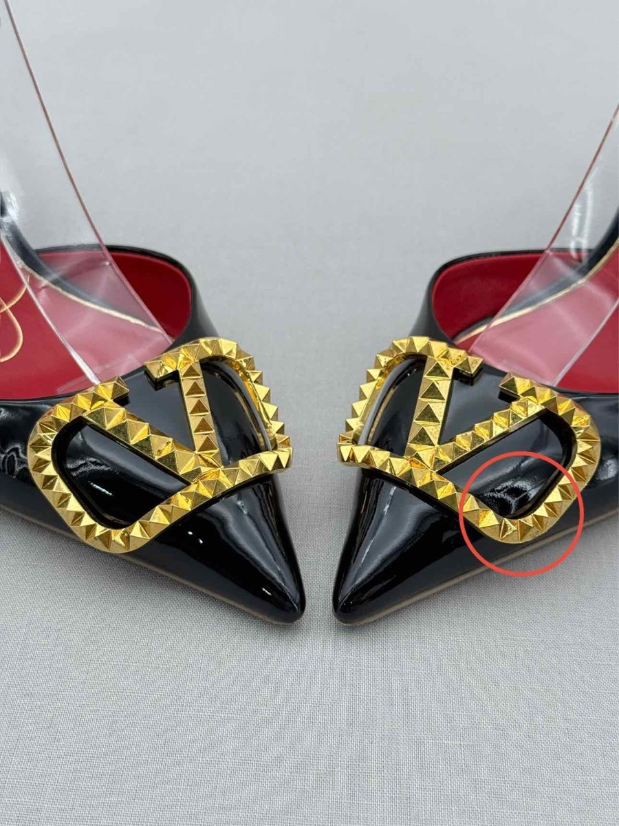 Pre - loved VALENTINO Black Size EU 37.5 Heeled Sandals at Reems Closet