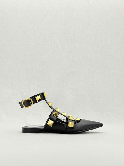 Pre - loved VALENTINO Black Size EU 39.5 Flats at Reems Closet