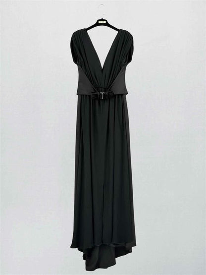 Pre-loved VALENTINO Black Size US 10 Long Dress at Reems Closet