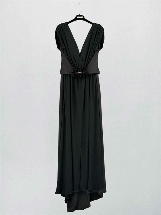 Pre-loved VALENTINO Black Size US 10 Long Dress at Reems Closet