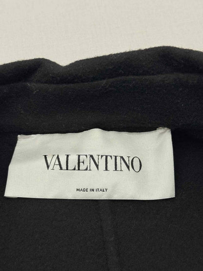 Pre - loved VALENTINO Black Size US 4 Coat at Reems Closet