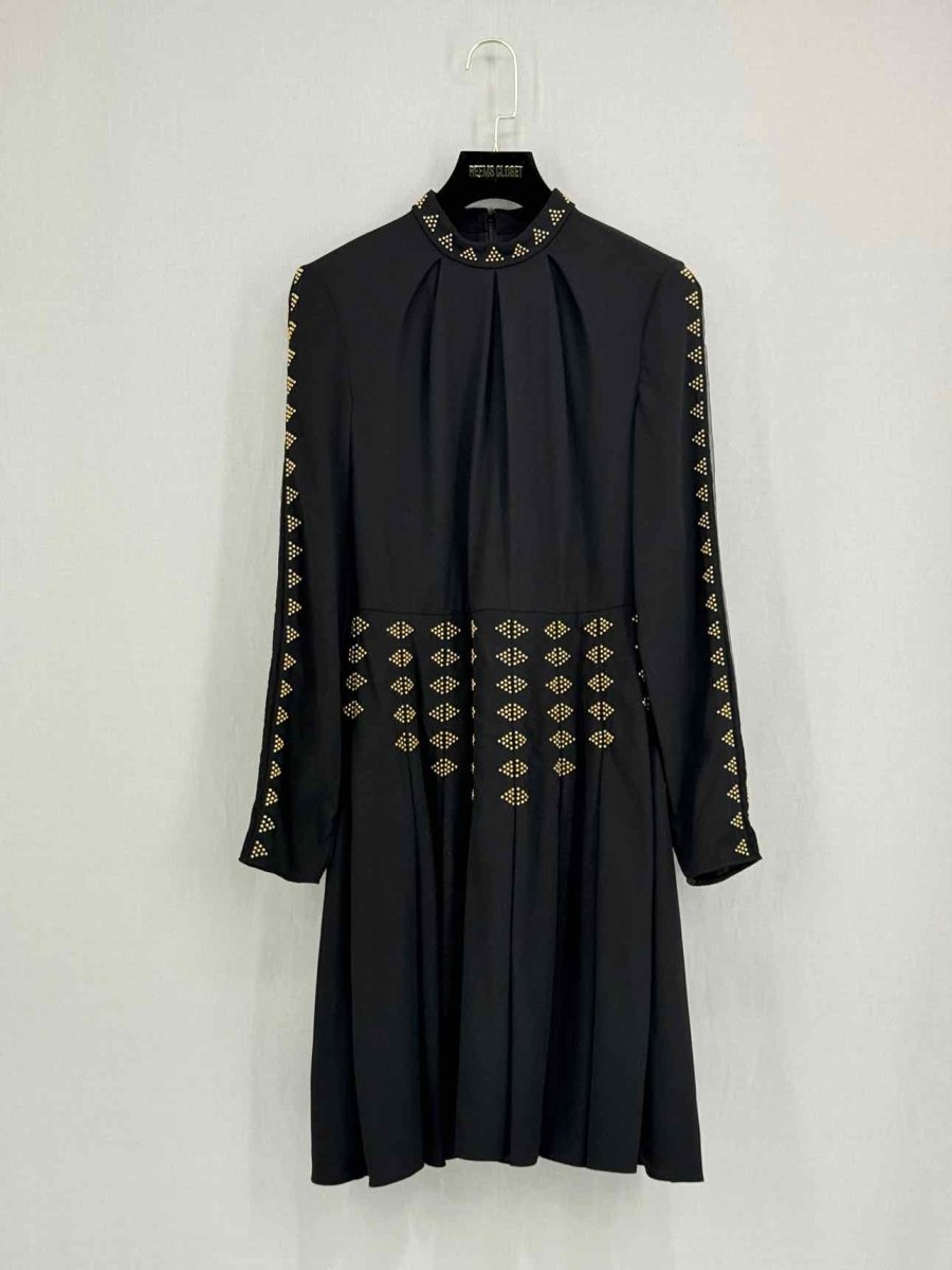 Pre - loved VALENTINO Black Size US 4 Midi Dress at Reems Closet