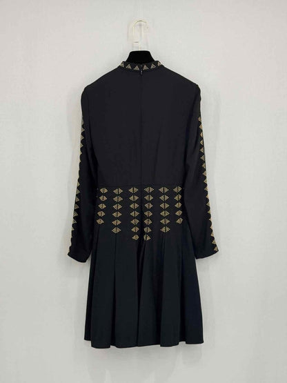 Pre - loved VALENTINO Black Size US 4 Midi Dress at Reems Closet
