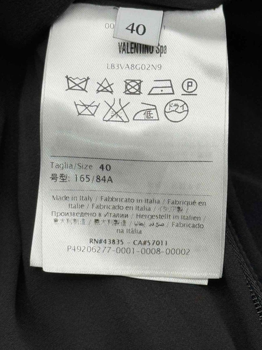 Pre - loved VALENTINO Black Size US 4 Midi Dress at Reems Closet