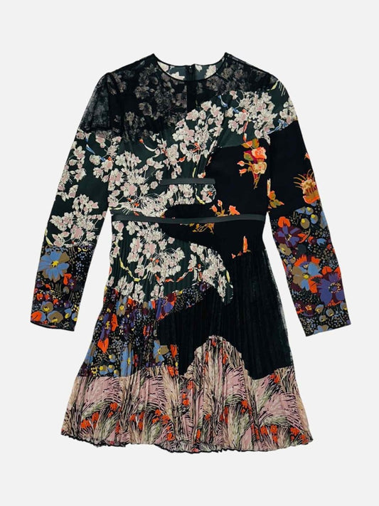 Pre-loved VALENTINO Black w/ Multicolor Cocktail Dress from Reems Closet