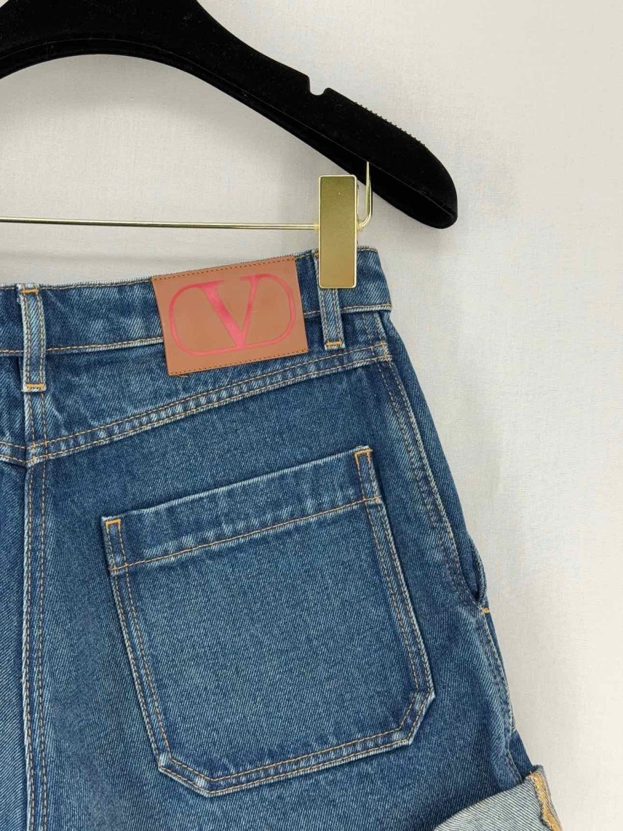 Pre - loved VALENTINO Blue Size US 8 Shorts at Reems Closet