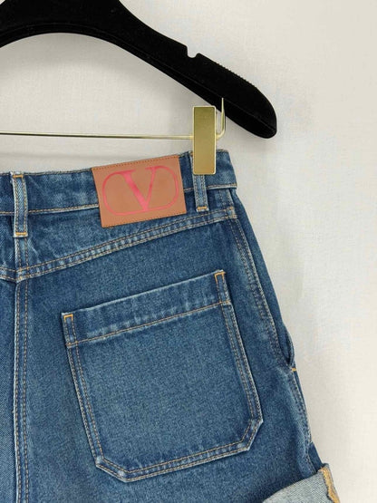 Pre - loved VALENTINO Blue Size US 8 Shorts at Reems Closet